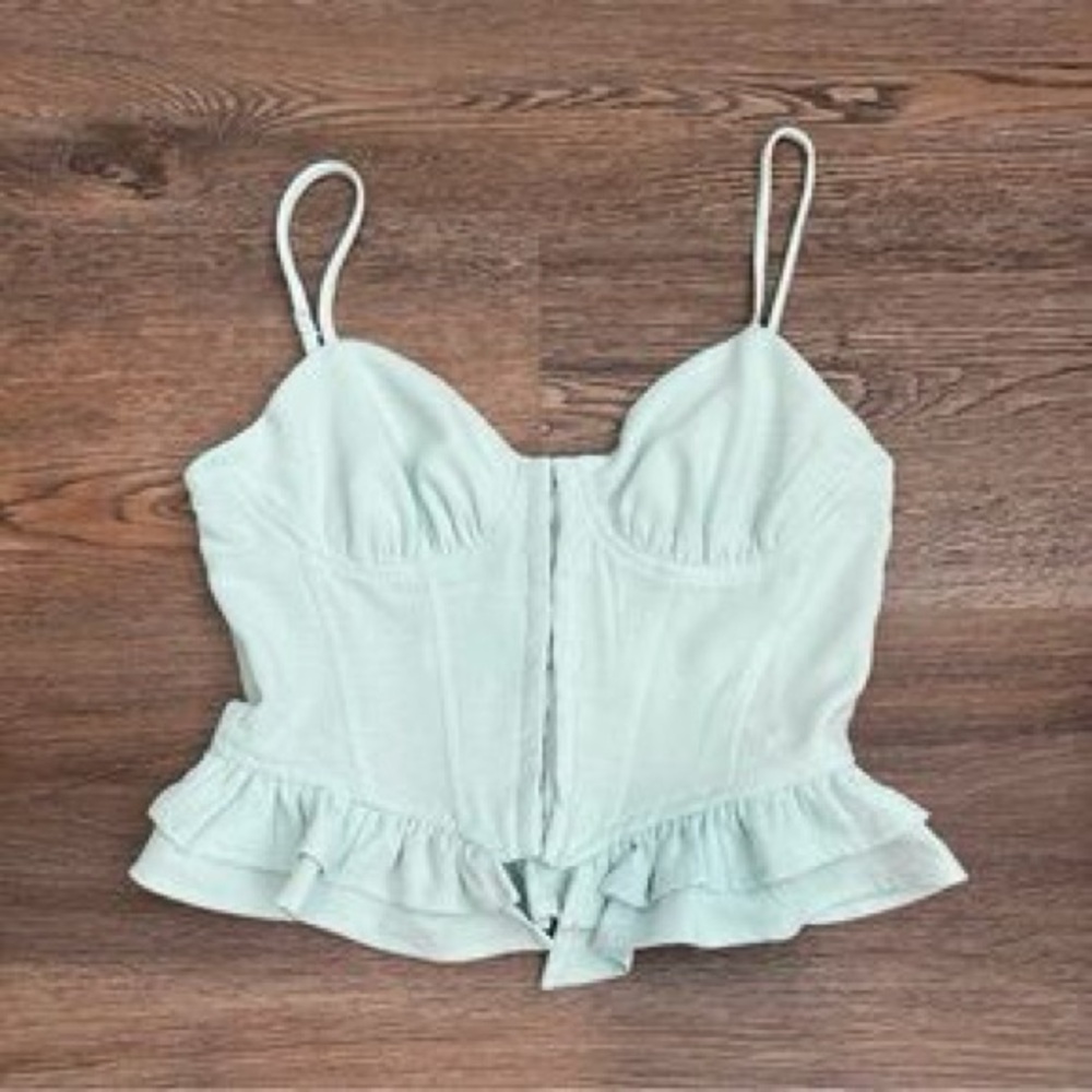 Elegant Light Blue Women's Top